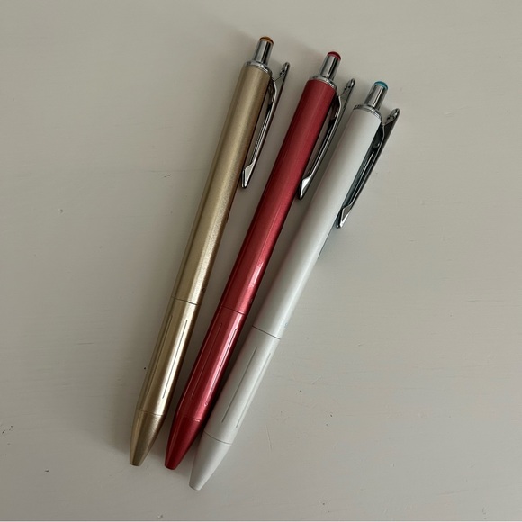 Sarasa Pen Barrels in Rose Pink, Gold and White - Picture 3 of 7